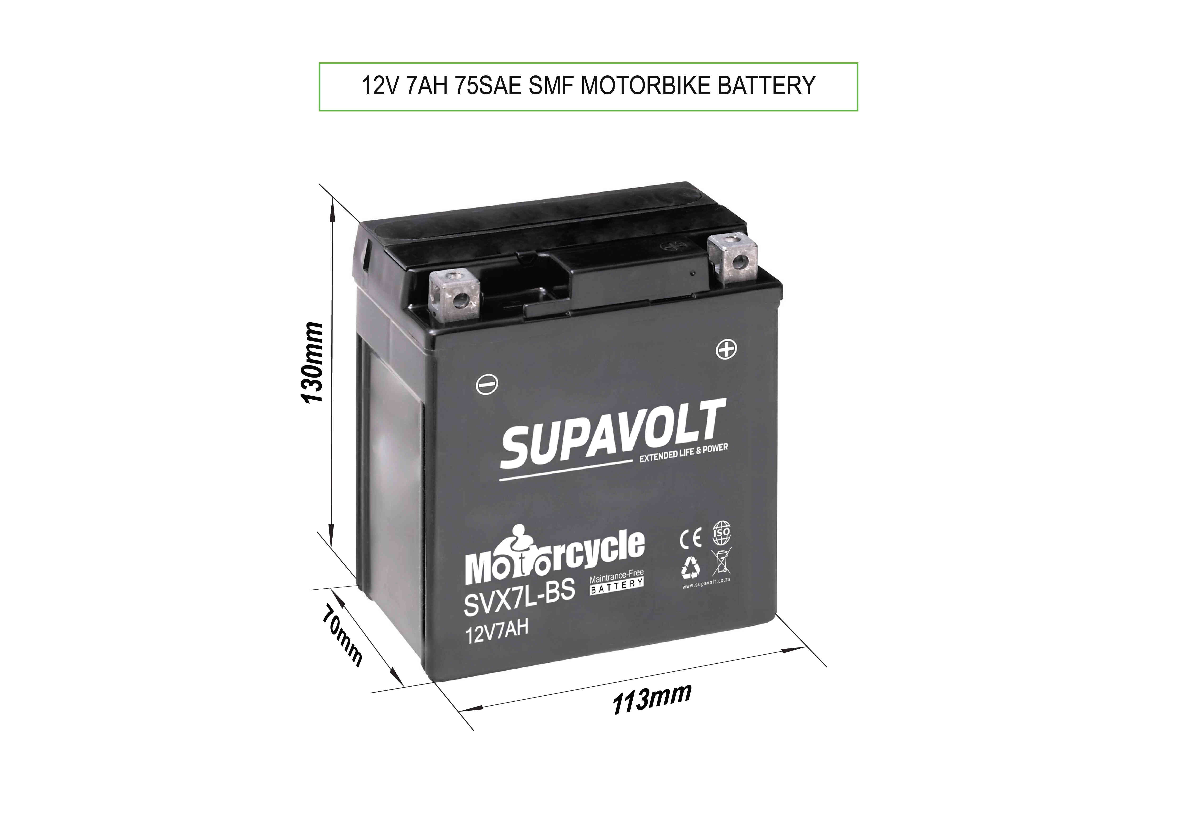 Motorcycle Motorcycle Batteries SVX7L-BS title=